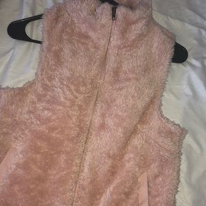 Forever 21 pink furry vest